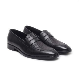 HAYES LONDON Penny Loafers for Men | Genuine Leather Slip-on Shoes | Formal & Casual Comfort Footwear