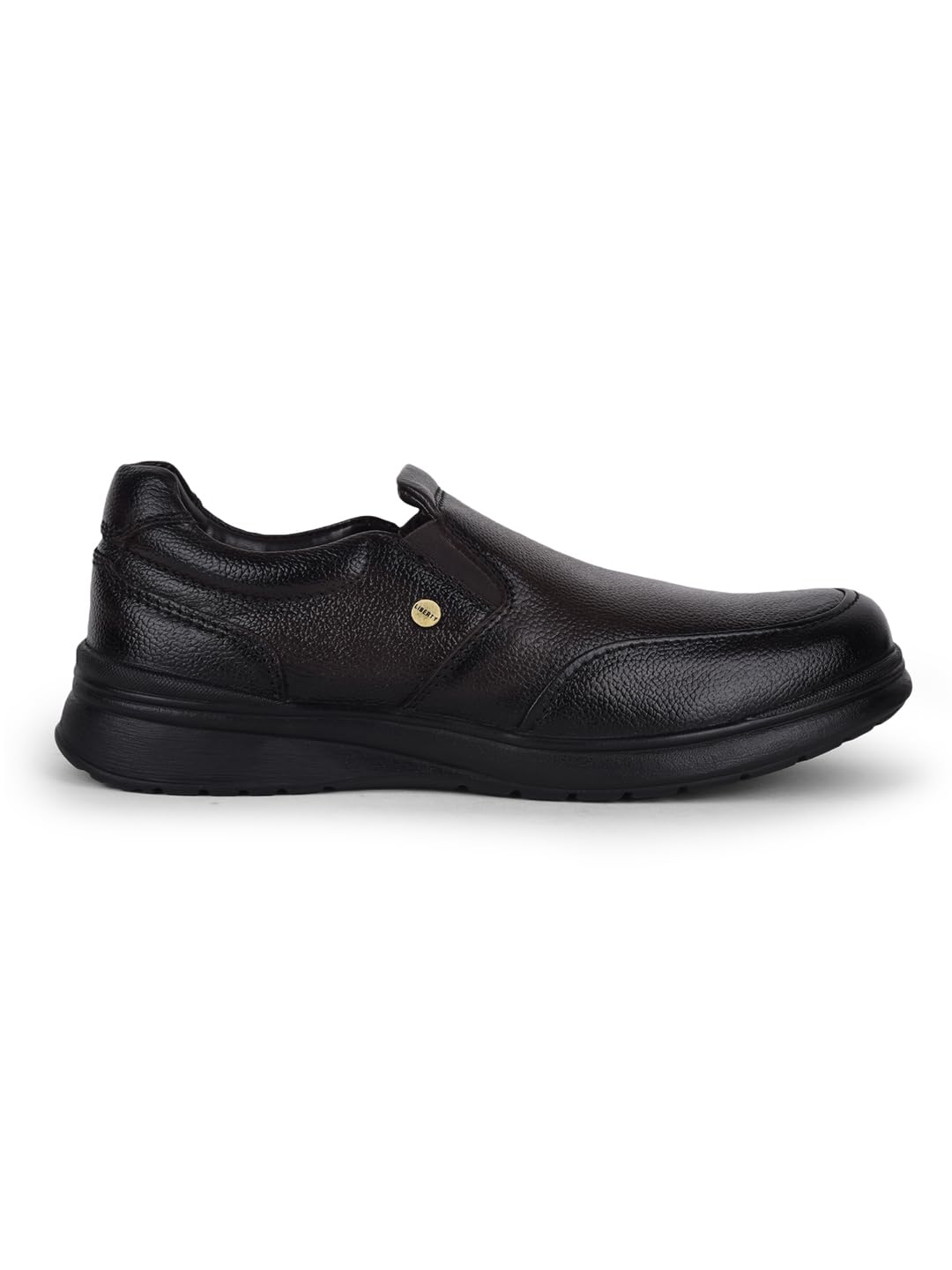 Liberty Fortune DEOX-1E Men’s Non Lacing Formal Moccasin Shoes - Black, Brown - Synthetic Leather Slip-on with Cushioned Footbed - Stylish Office Footwear - Comfortable and Lightweight - Image 3