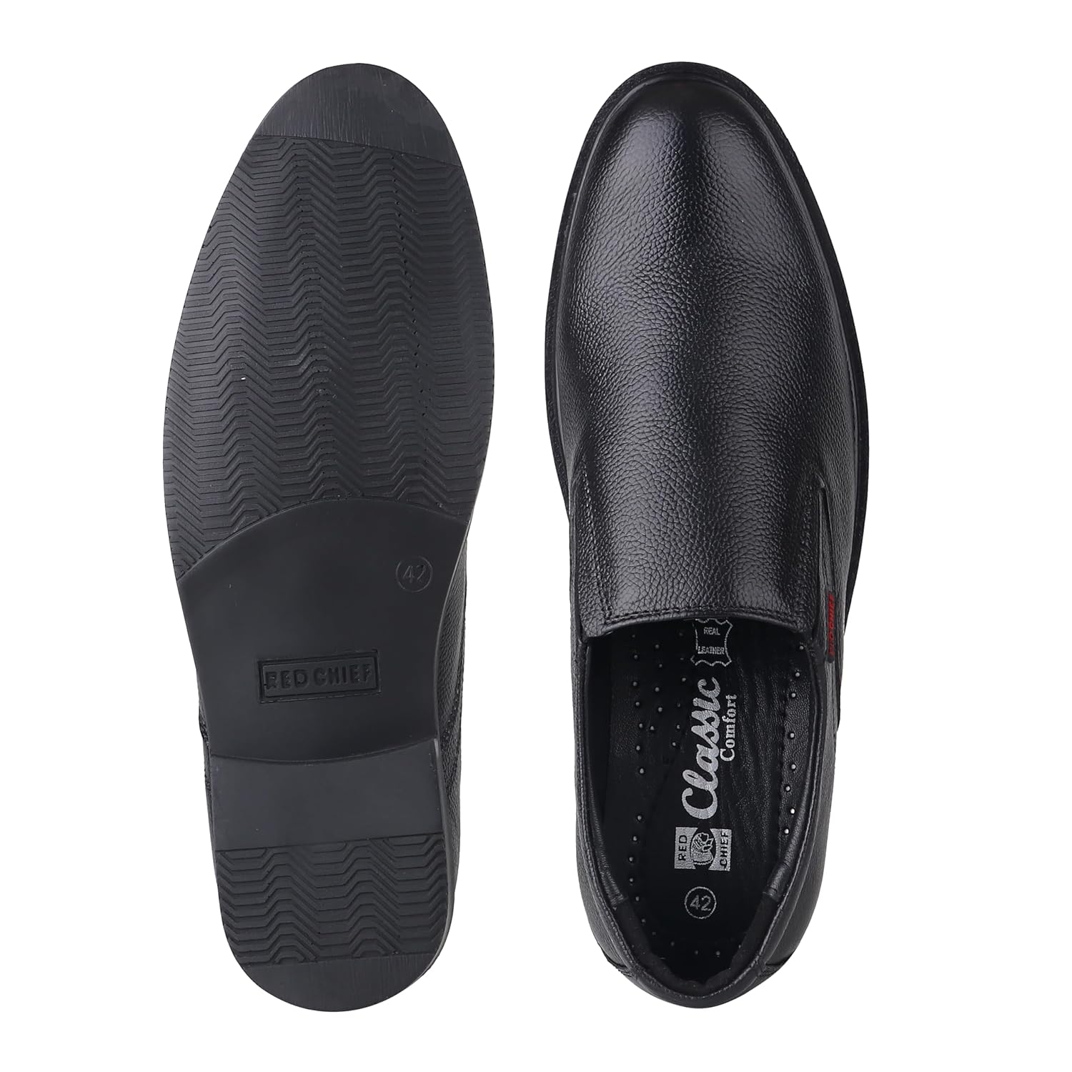 Red Chief Genuine Leather Formal Slip-On Shoes for Men | Elegant & Comfortable Office Wear | RC3502 - Image 4