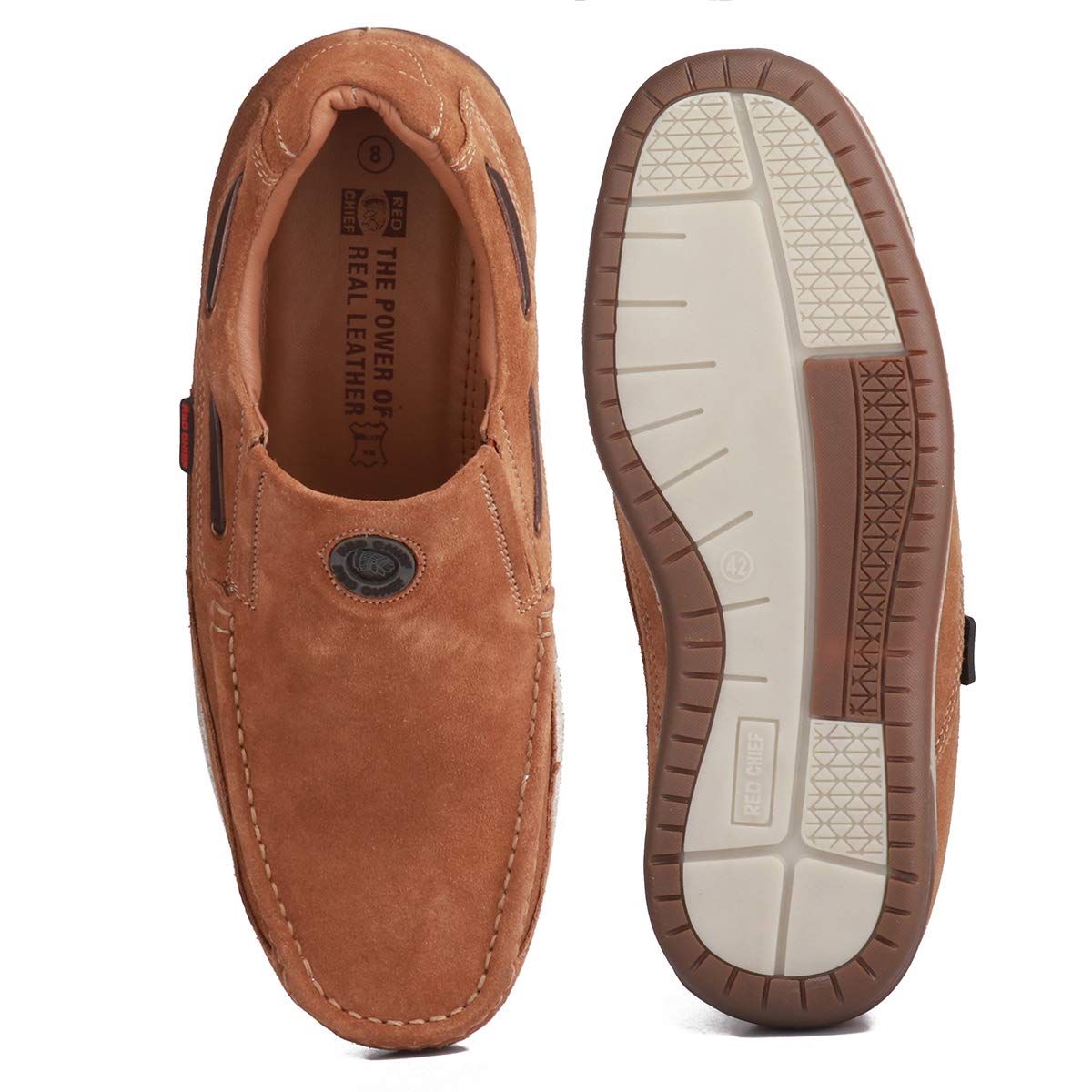 Red Chief Genuine Leather Casual Boat Shoes for Men | Stylish & Comfortable Slip-On Shoes | RC3504 - Image 6