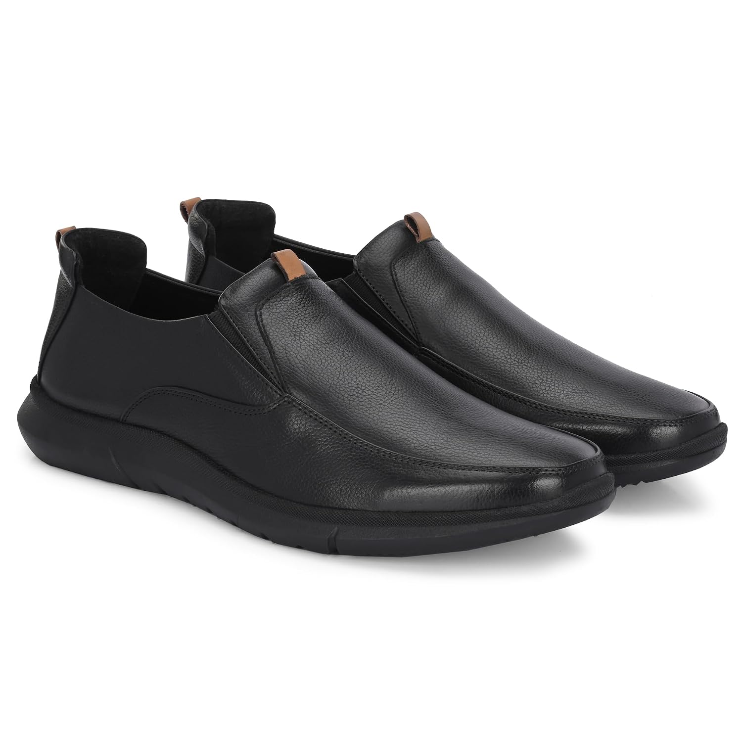 Blue Leather By Centrino Genuine Leather Men's Formal Slip on Loafers |Comfort Trendy Non Lace-Up Design |Flexible Mocassins |Leather with Anti-Skid Sole |Perfect for Office Wear & Formal Dress (3997) - Image 3
