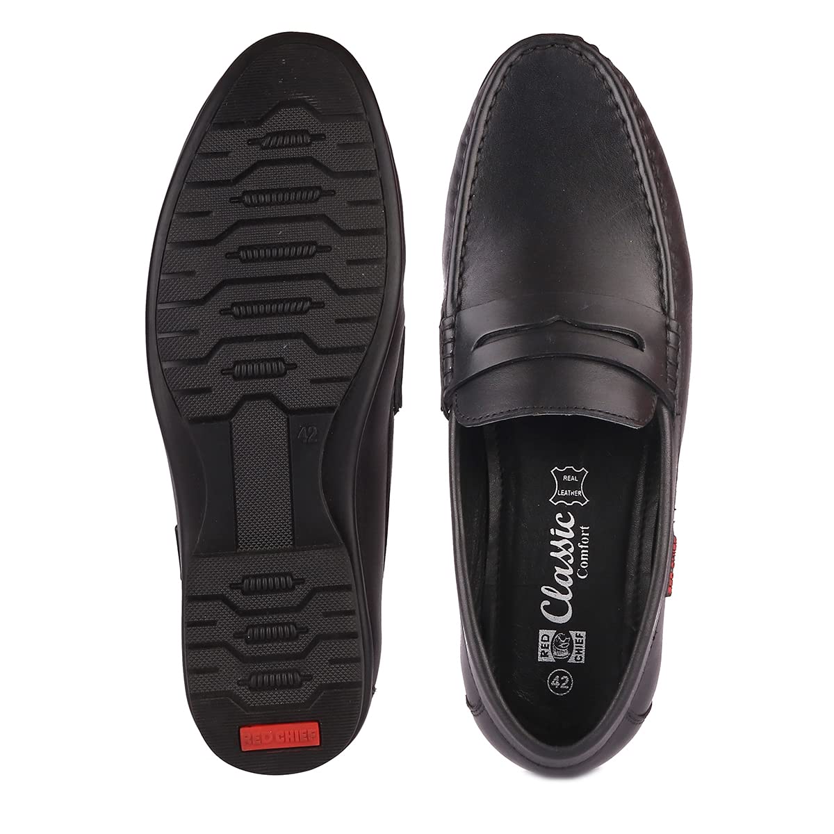 Red Chief Black Formal Loafers Shoe for Men (RC3749 001) - Image 2