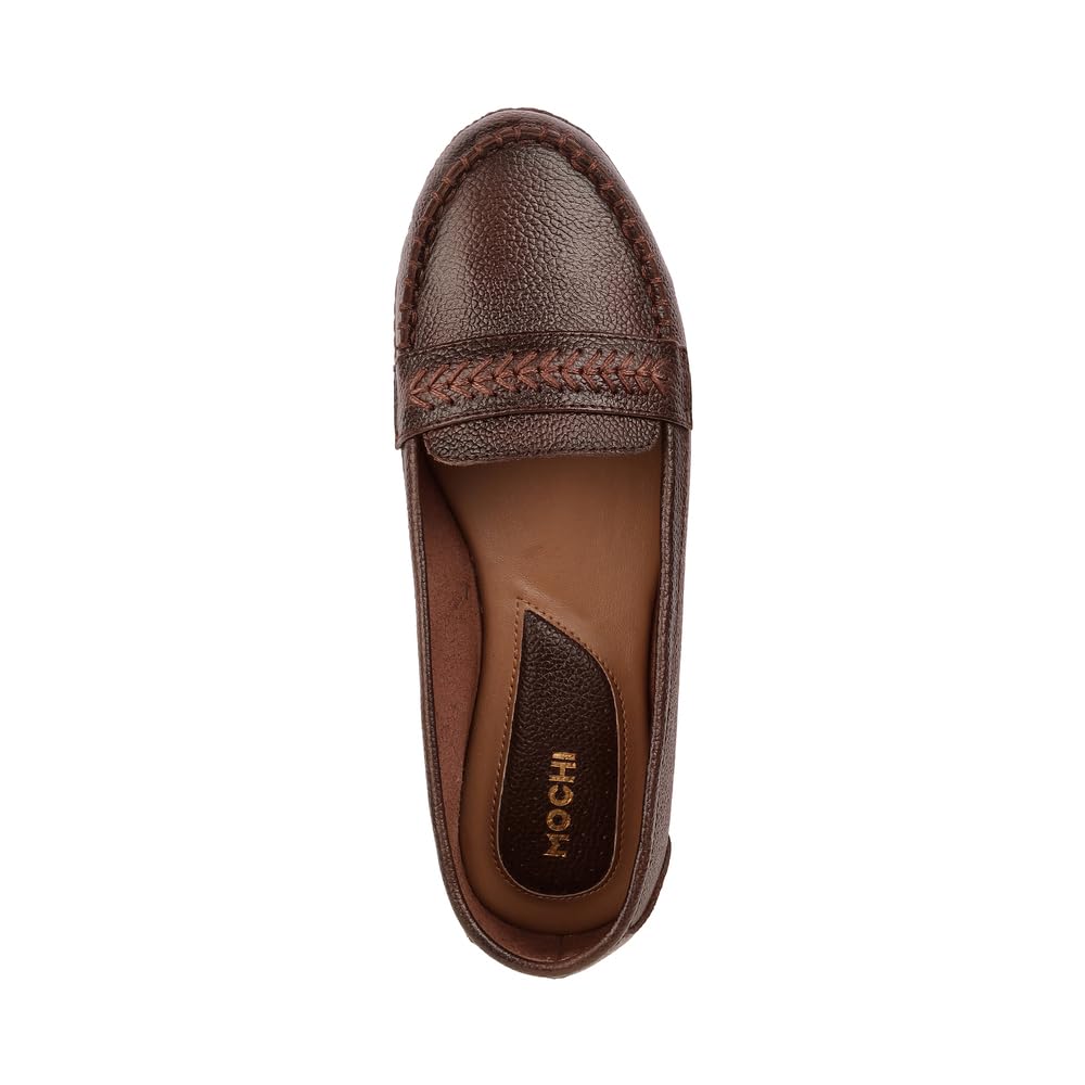 Mochi Women Synthetic Leather Loafer Shoes - Image 7