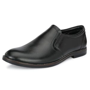 Auserio Men's Full Grain Leather Slip On Formal Shoes | Anti Skid Sole | Padded Collar | Antimicrobial & Heat-Insulating | Shoes for Office & Parties & All Occassions (SSE 50.123.51)