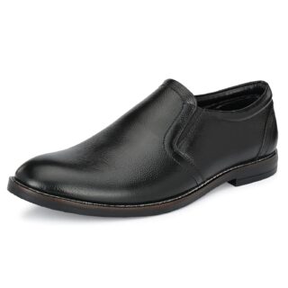Auserio Men's Full Grain Leather Slip On Formal Shoes | Anti Skid Sole | Padded Collar | Antimicrobial & Heat-Insulating | Shoes for Office & Parties & All Occassions (SSE 50.123.51)