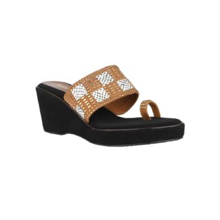 BN Women's Black Toned Open Toe Flats Cushioned Flat Sandals Women's Slip-On Flat Sandals