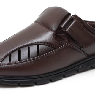 BRUTE Leather Sandals for Men | Open Fisherman Sandals | Half Sandals