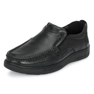 Blue Leather by Centrino Genuine Leather Men's Formal Slip on Loafers |Comfort Trendy Non Lace-Up Design |Flexible Mocassins |Leather with Anti-Skid Sole |Perfect for Walking & Business Work (3943)