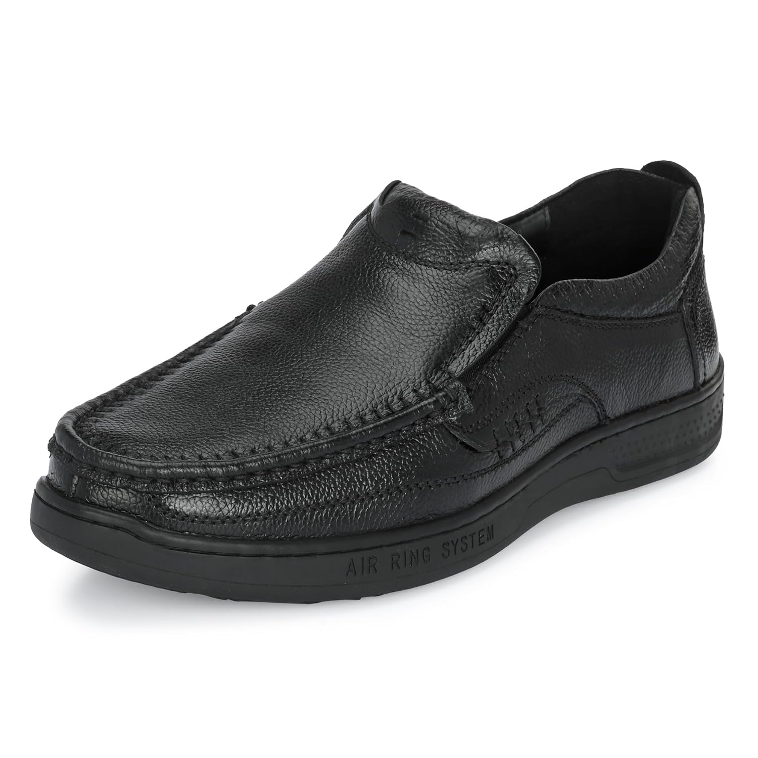 Blue Leather by Centrino Genuine Leather Men's Formal Slip on Loafers |Comfort Trendy Non Lace-Up Design |Flexible Mocassins |Leather with Anti-Skid Sole |Perfect for Walking & Business Work (3943)