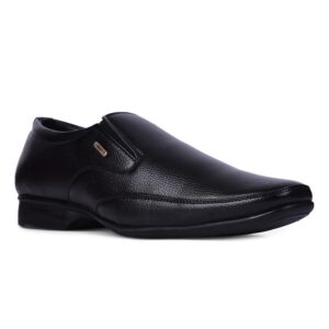 Liberty Fortune HOL-132E Formal Non-Lacing Moccasin Shoes for Men - Formal Shoes for Men – Stylish, Cushione – Business, Wedding, Office Wear – Black, Brown, Tan – Lightweight & Comfortable