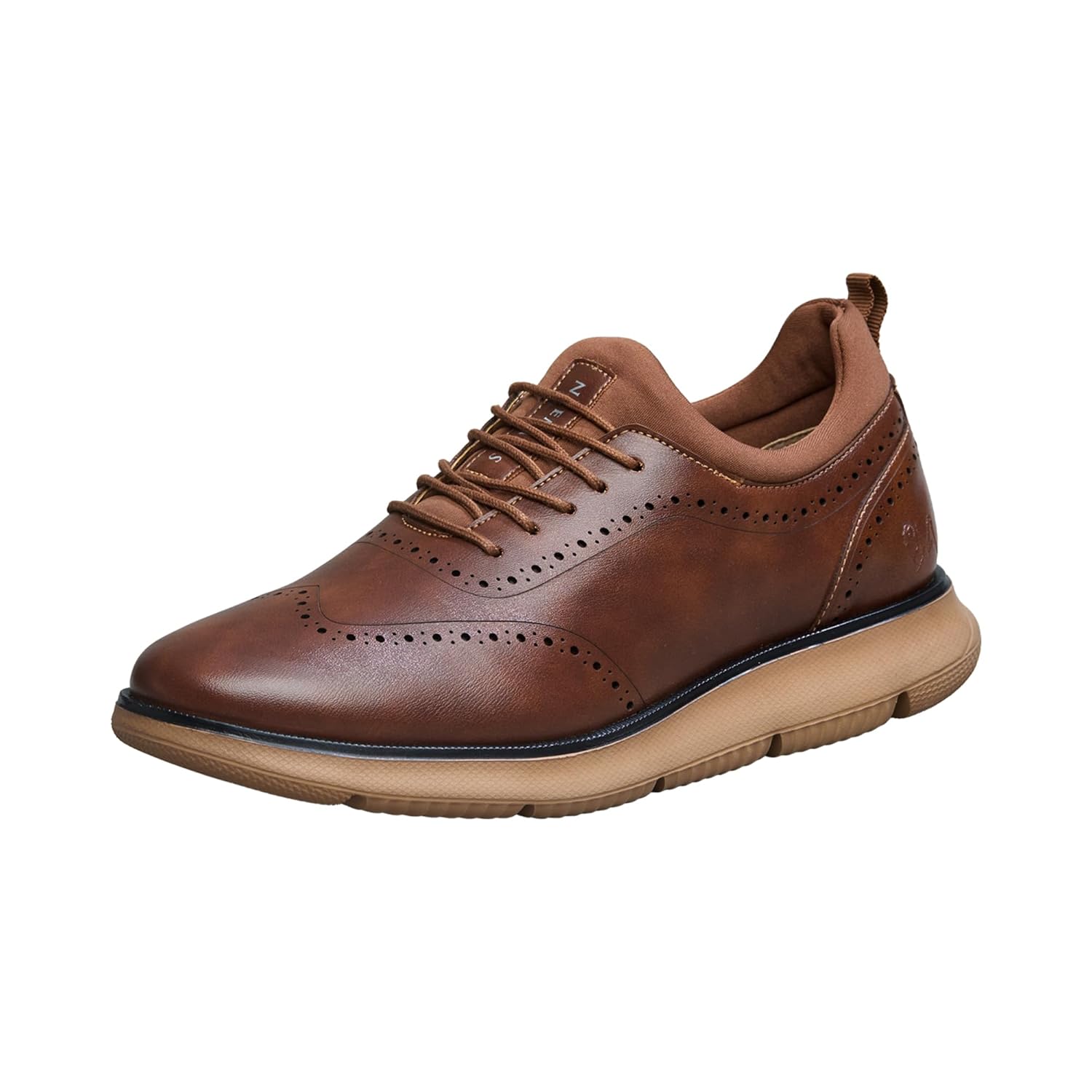 Neeman's Crossover Brogues Stylish Shoes for Men | Oxford Lace-Up Semi Formal Mens Footwear | Casual Comfortable Shoe for Office Wear - Image 2