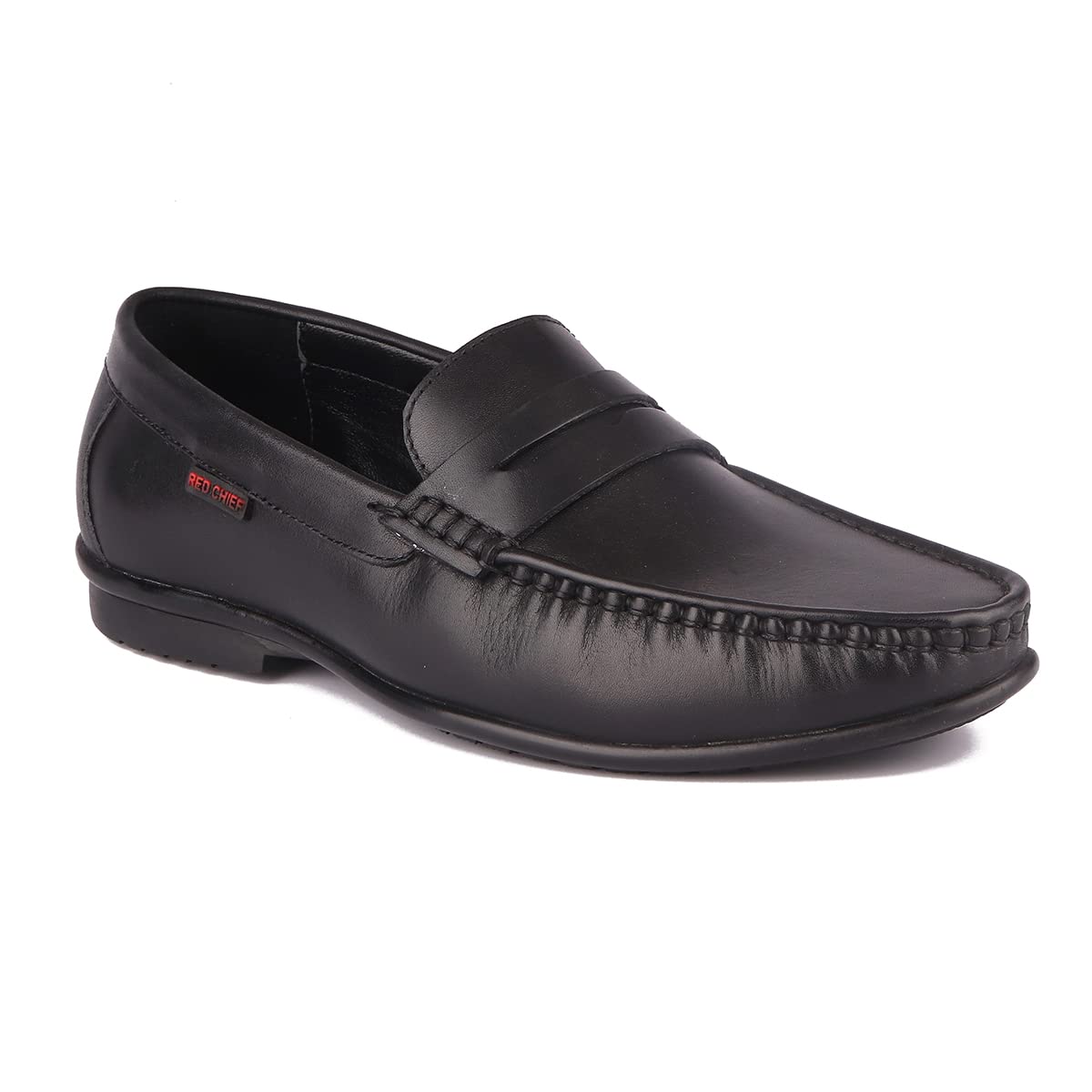 Red Chief Black Formal Loafers Shoe for Men (RC3749 001)