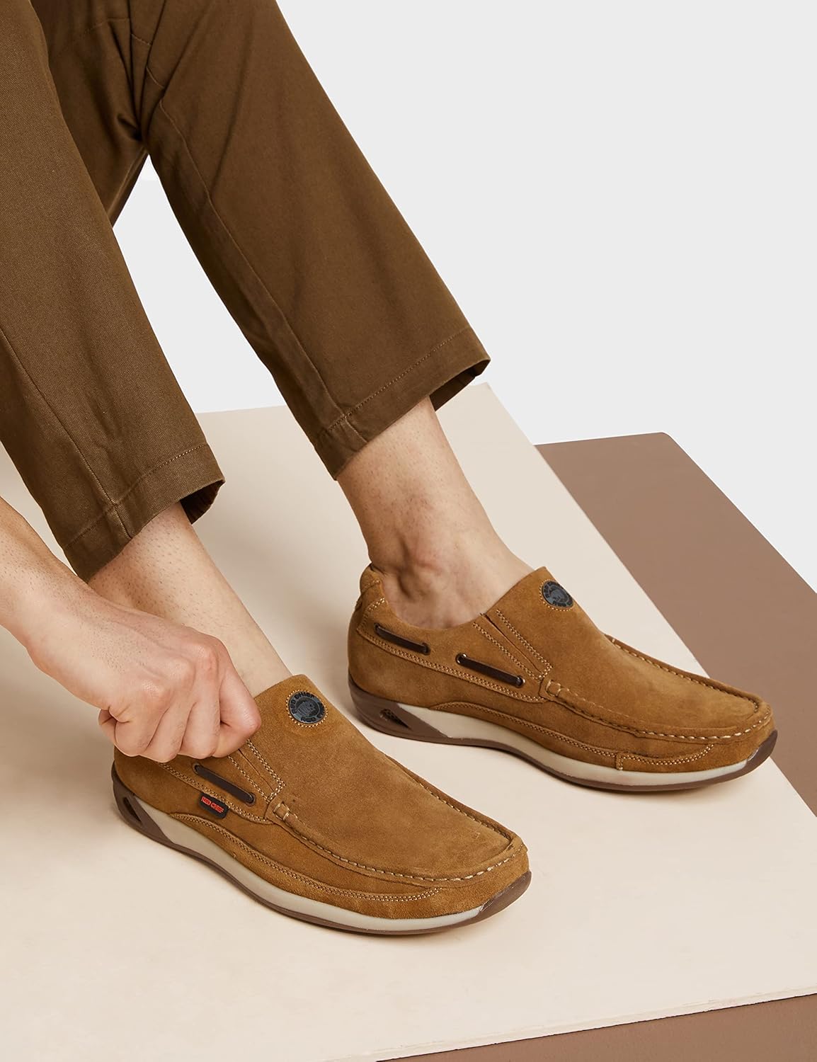 Red Chief Genuine Leather Casual Boat Shoes for Men | Stylish & Comfortable Slip-On Shoes | RC3504 - Image 2