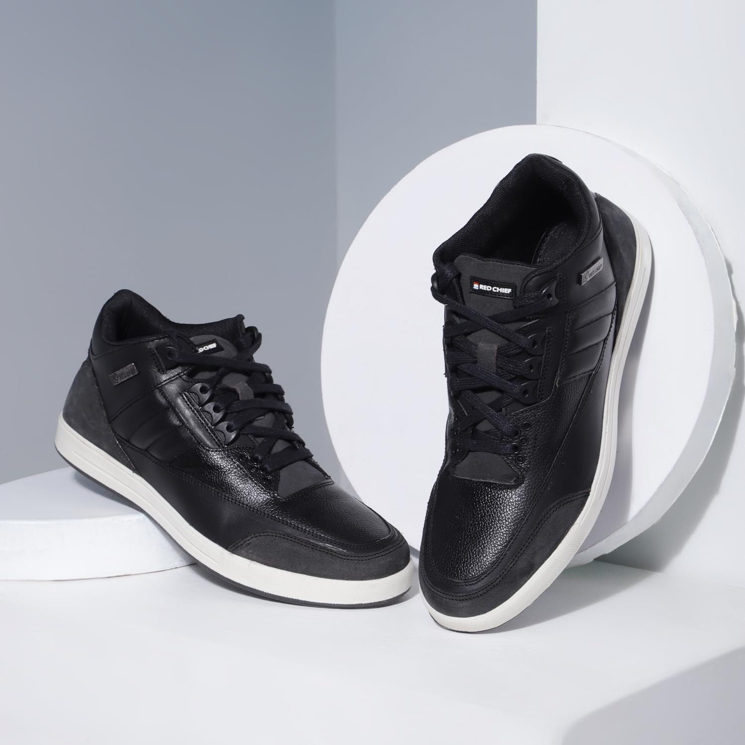 Red Chief Genuine Leather High Ankle Casual Sneakers for Men | Stylish & Comfortable Shoes | RC3891 - Image 2