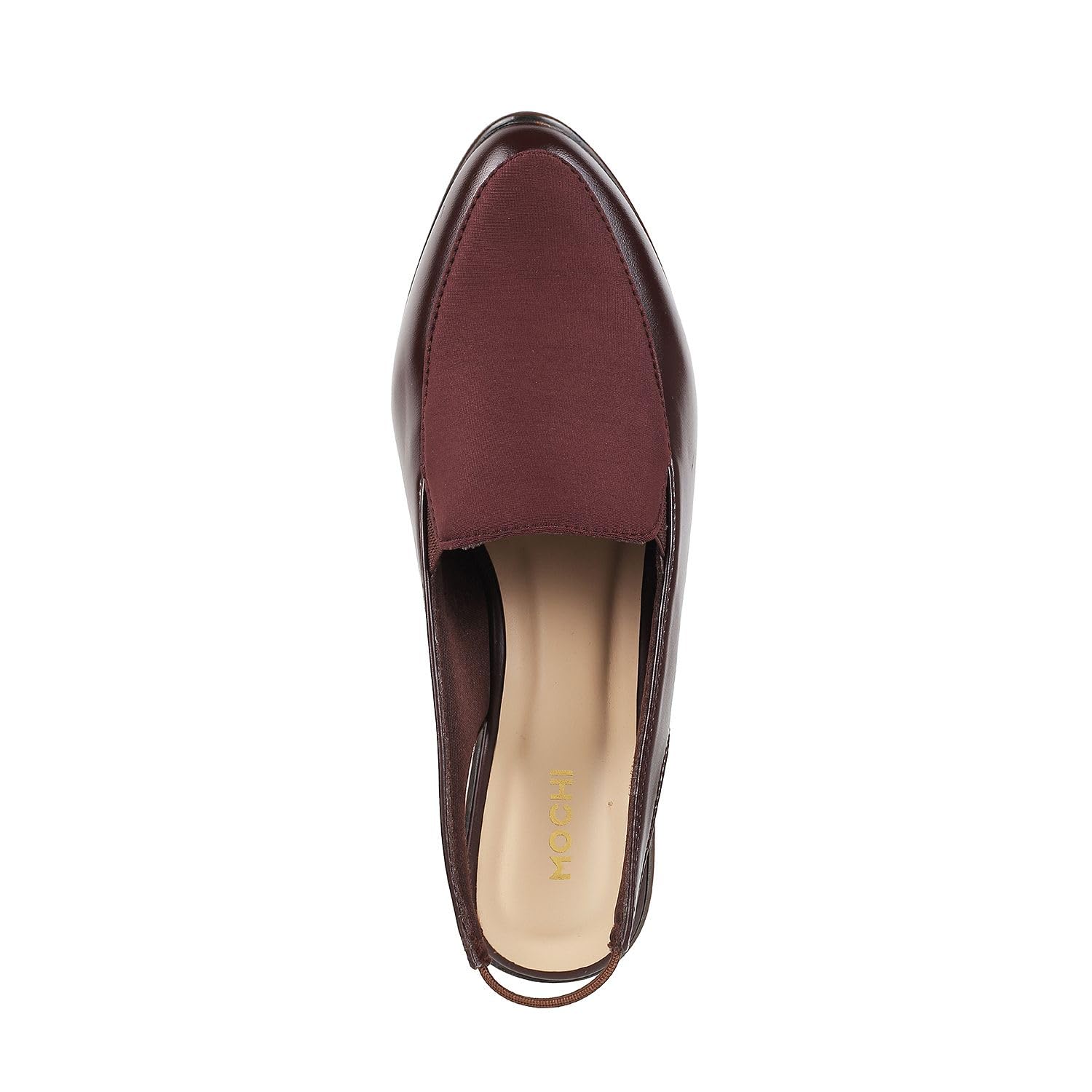 Mochi Women Synthetic Leather Block Heel Shoes - Image 5