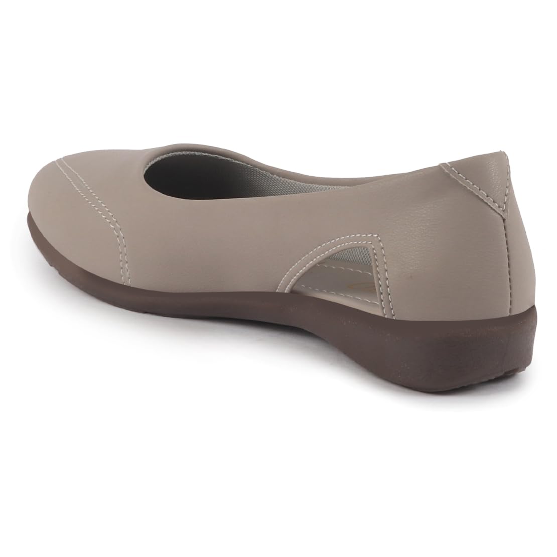 FAUSTO Women Stylish Backless Casual Ballets | Low Heel Cut-Out Slip-On Ballerinas | Comfortable Walking Flats Sandals | Memory Cusion Insole - Image 5