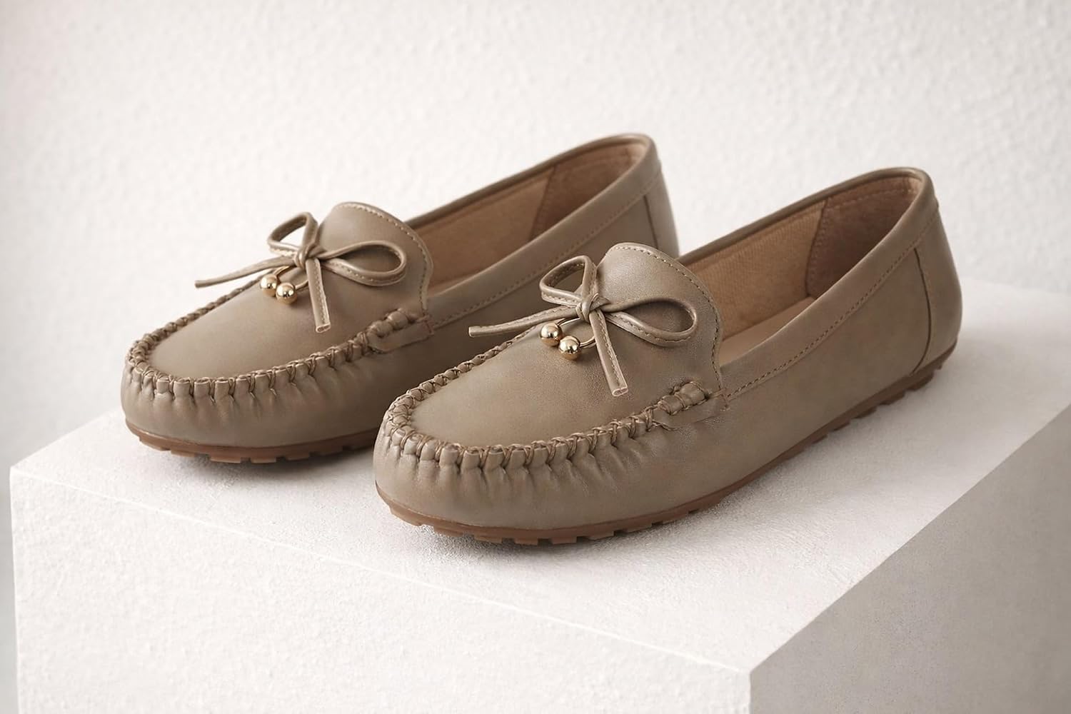 CatBird Women’s Loafers Slip-On Casual & Office Wear Shoes with Bow Detail, Soft Cushioned Insole, Lightweight Anti-Slip Sole for Daily Use & Travel - Image 4