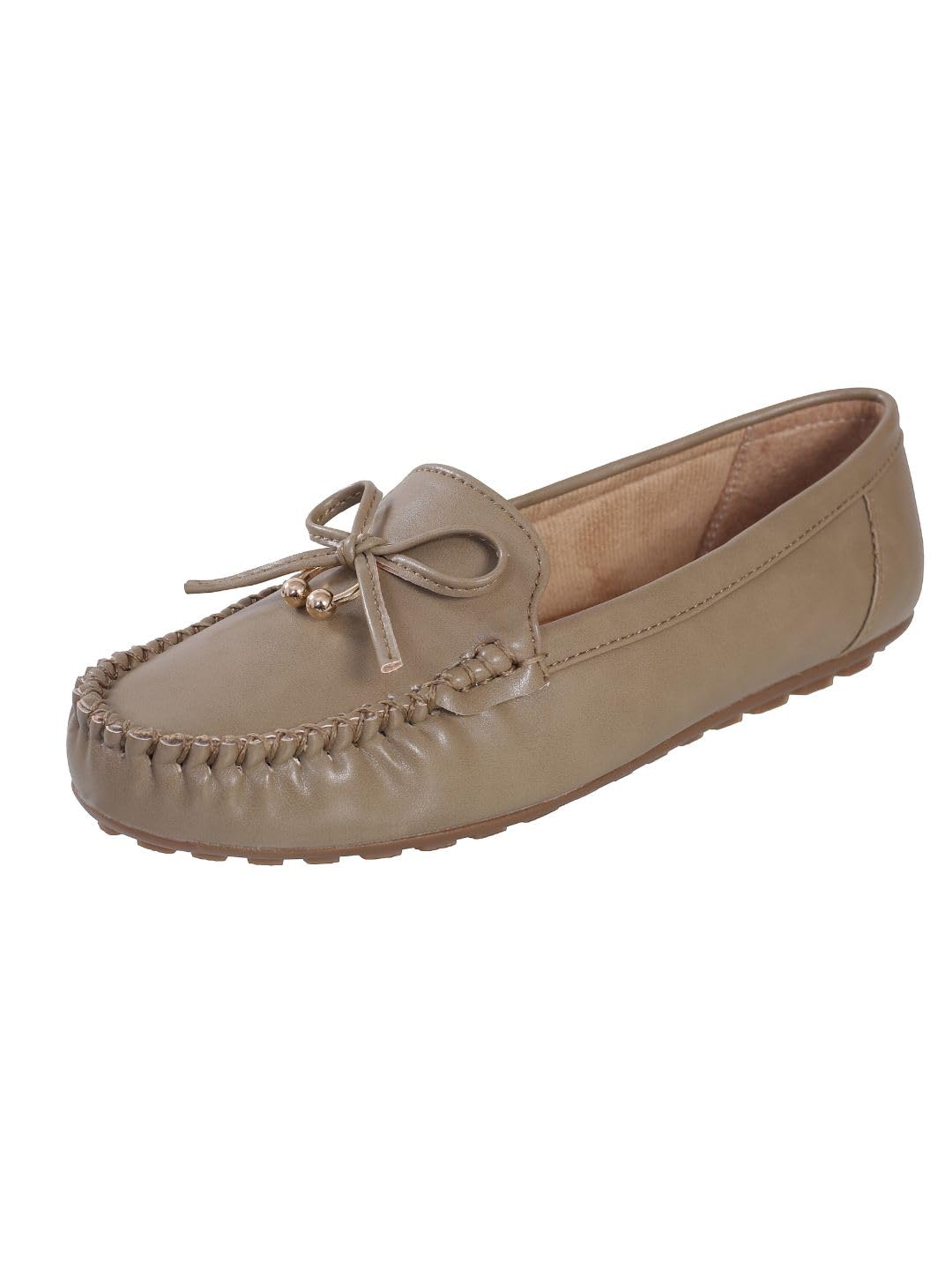 CatBird Women’s Loafers Slip-On Casual & Office Wear Shoes with Bow Detail, Soft Cushioned Insole, Lightweight Anti-Slip Sole for Daily Use & Travel