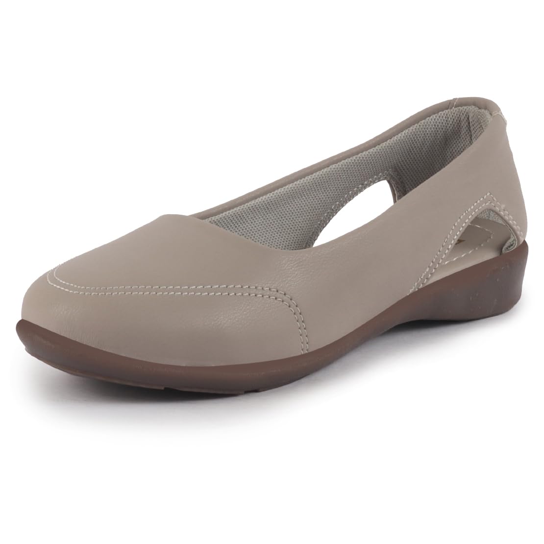FAUSTO Women Stylish Backless Casual Ballets | Low Heel Cut-Out Slip-On Ballerinas | Comfortable Walking Flats Sandals | Memory Cusion Insole - Image 2