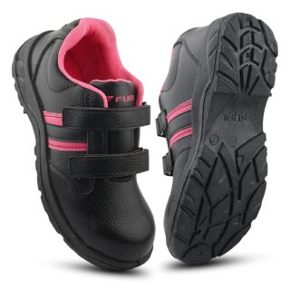 FUEL Riga Leather Industrial Safety Shoes for Women, PVC Single Density Sole, 100J Steel Toe Work Boots, Anti-Slip & Durable Heavy Engineering Footwear for Warehouse & Site Work