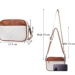 INOVERA (LABEL) Faux Leather Sling Bag for Women - Girls Travel Crossbody Bags with Adjustable Strap - Ladies Shoulder Purse Stylish Handbag