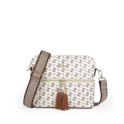 Lavie Women's Mono LL Tilly Monogram Print Cross Body Dome Sling Bag | Ladies Purse Handbag | Gift for Women
