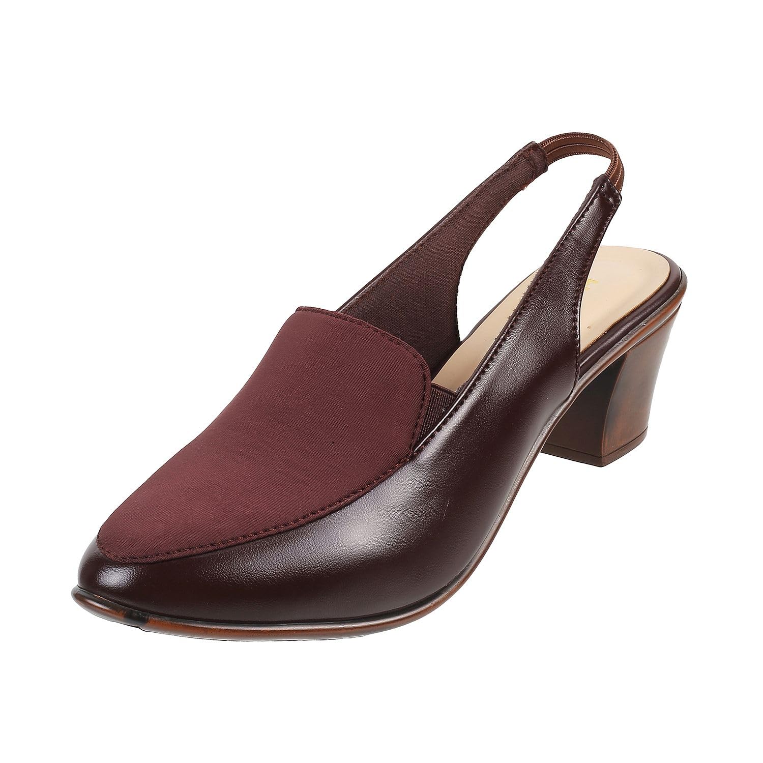 Mochi Women Synthetic Leather Block Heel Shoes