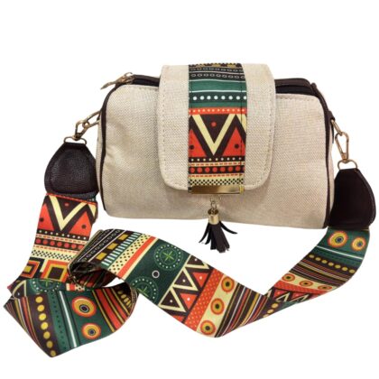 RajPadmini Maharani Edition Jute Sling Bag - Traditional Women's Crossbody Purse | Royal Ethnic Design Ladies Handbag