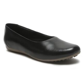 TEAKWOOD LEATHERS Women's Leather Ballet Flat Shoes | Anti-Skid with Patterned TPR Sole