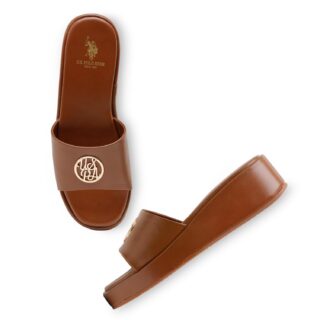 U.S. POLO ASSN. womens Nuri Heeled Sandal