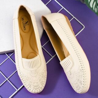 XE Looks Soft Stylish Casual Comfortable & Trendy Flat Bellies Shoes for Versatile Women Daily Use Wear Ladies Ballerinas Girls Footwear