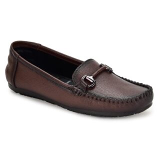 Zoom Shoes W7255 Women's Genuine Leather Slip-On Loafers | Stylish, Comfortable, Lightweight & Flexible Casual Shoes for All-Day Wear