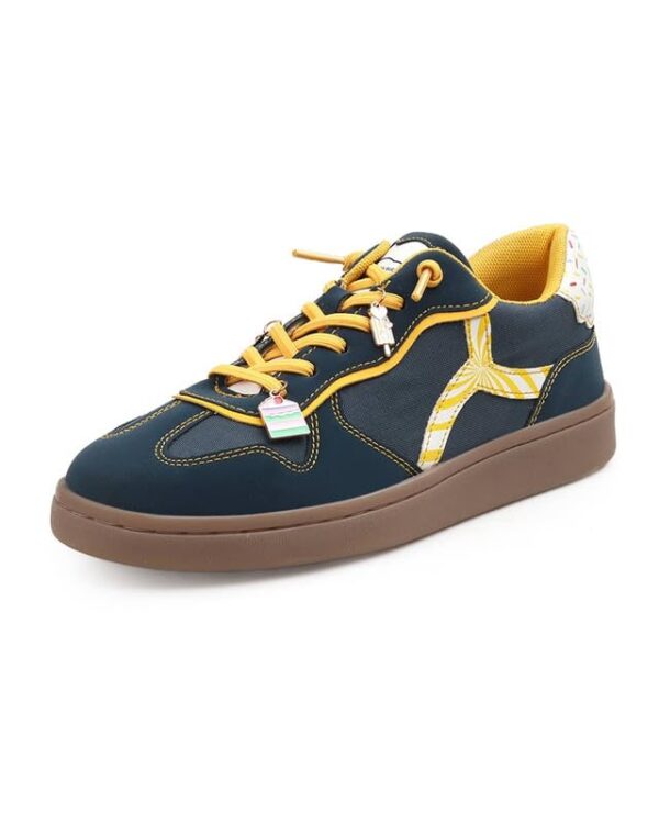 Bacca Bucci Sugar Rush Women’s Casual Sneakers | Lace-Up Low-Top | Mesh & Synthetic Upper | Playful Lace Charms | Grippy Rubber Cupsole | Walking