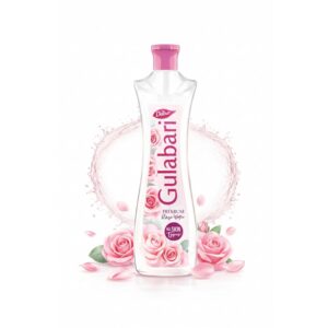 Dabur Gulabari Premium Rose Water/Face Toner - 400ml | No Paraben | Alcohol Free | Cleanses, Hydrates & Moisturises Skin | Balances & Restores Skin's pH Levels | For All Skin Types