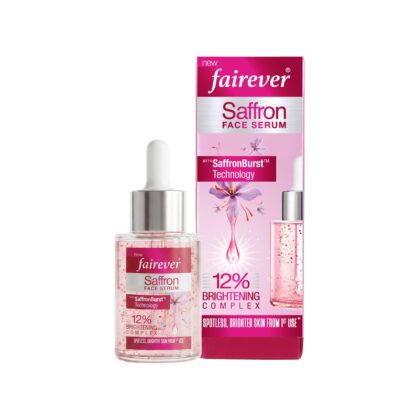 Fairever Saffron Face Serum | 12% Brightening Complex | Niacinamide, Alpha Arbutin & SaffronBurst | Reduces Dark Spots & Pigmentation | For All Skin Types | 30ml