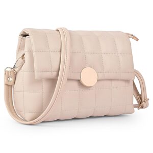 ADISA Women's Girls Quilted Cross Body Sling Bag with Height Adjustable Belt (SL5144)