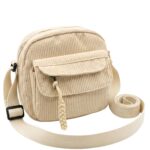 ITALISH Corduroy Crossbody Sling Bag Casual Shoulder Bag For Woman with Adjustable Strap