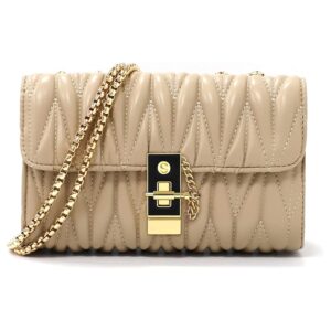 LIKE STYLE PU Women's Sling Bag With Quilted Detail