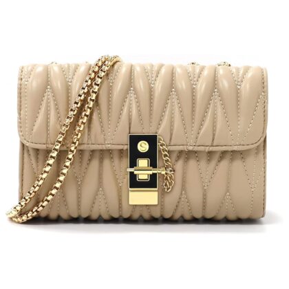 LIKE STYLE PU Women's Sling Bag With Quilted Detail