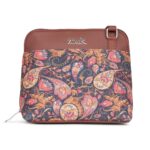 ZOUK Printed Vegan Leather Out Of Office Sling Bag With Adjustable Strap For Women's Girls